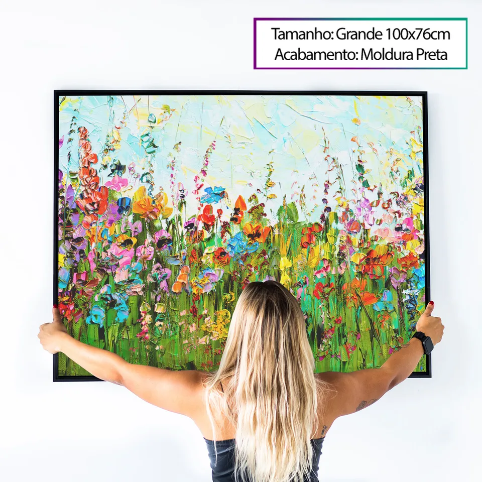Quadro Abstrato Flores, de Vicent de Lucca — foto 3