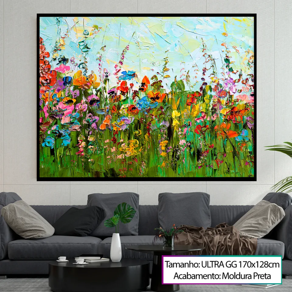 Quadro Abstrato Flores, de Vicent de Lucca — foto 5