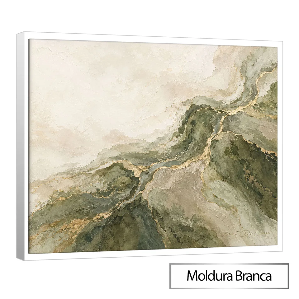 Quadro Abstrato Fluidez Esmeralda — foto 10