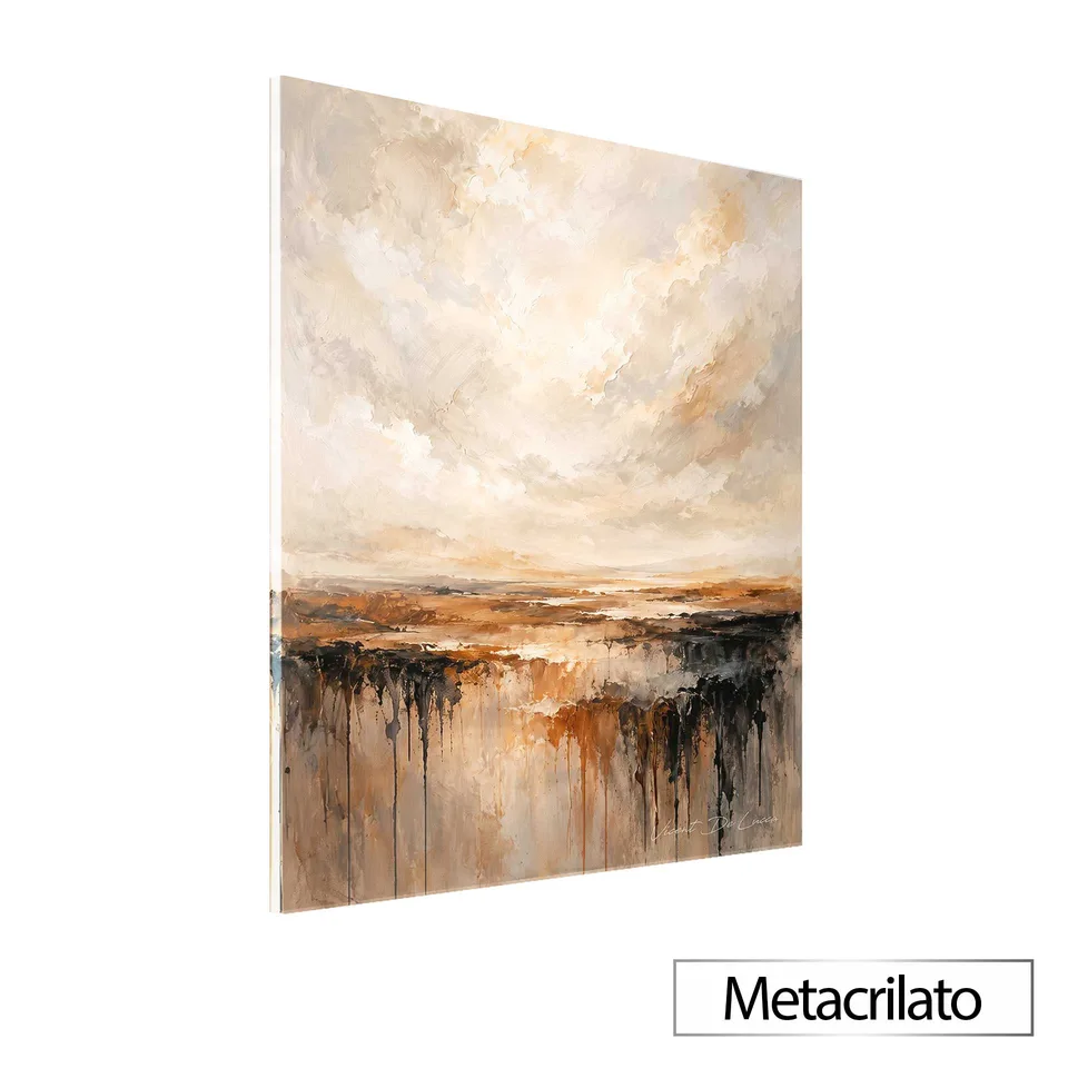Quadro Abstrato Horizonte Terracota — foto 4