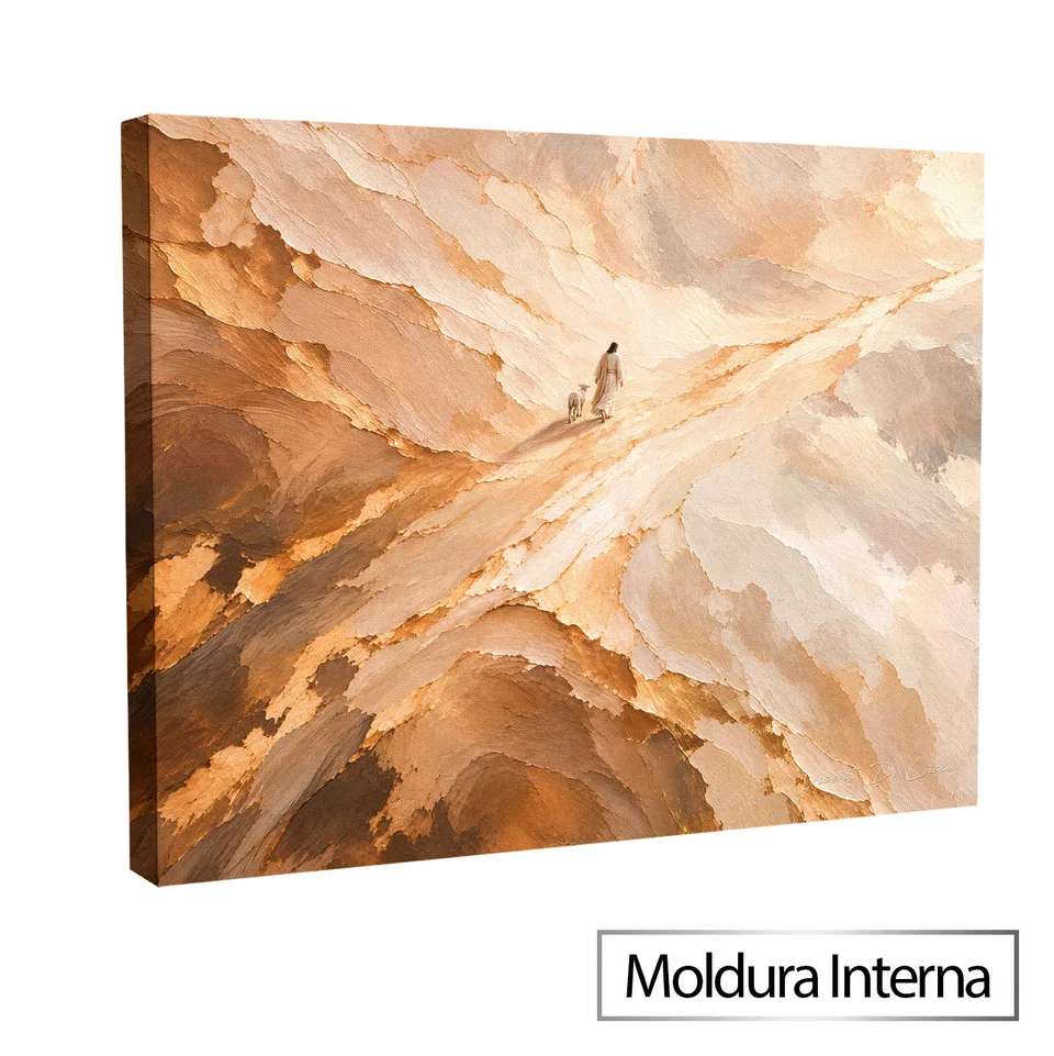 Quadro Abstrato O Caminho da Salvação — Moldura Interna, Médio 64x48