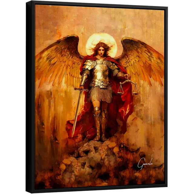 Quadro São Miguel Arcanjo Strati D'Arte - Quadros para Quarto | QuadrosDecorativos.com