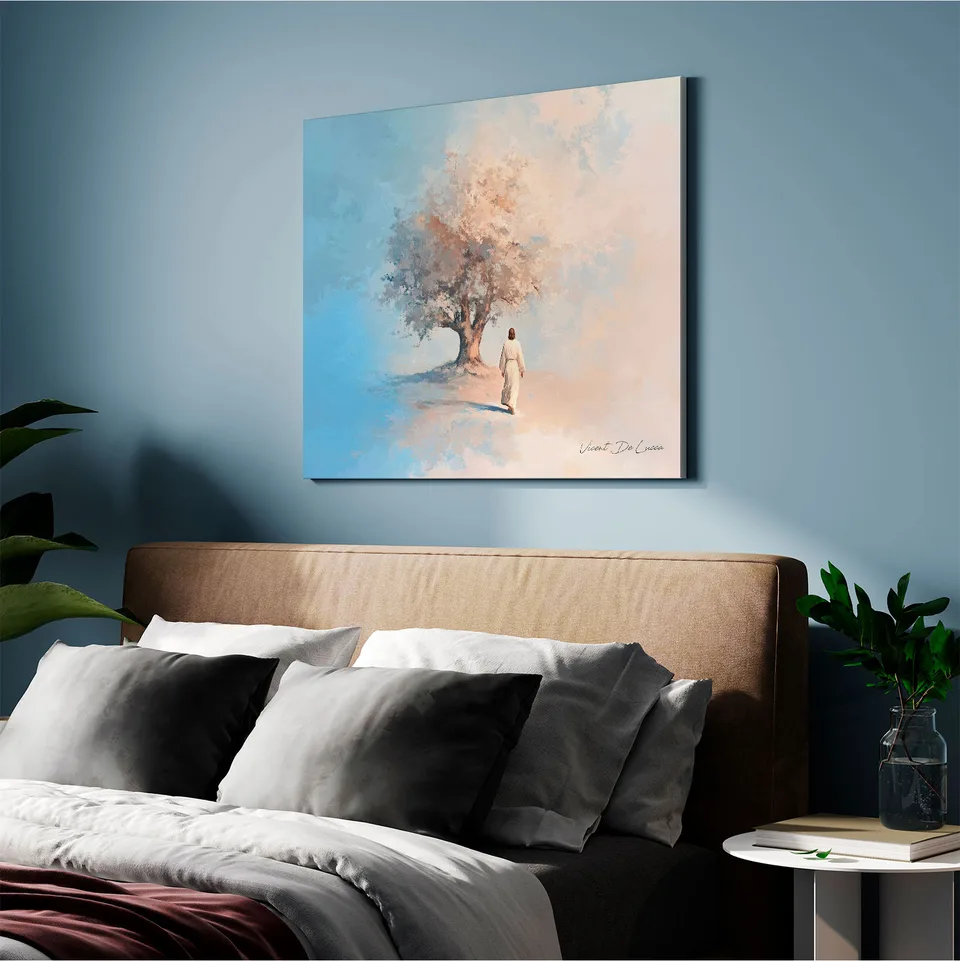 Quadro Jesus e a Árvore de Fé - Coleção Minimalista — foto 4