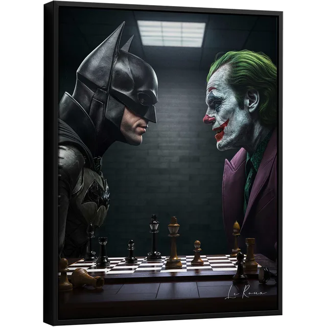 Quadro Jogada Final Batman e Coringa Capa