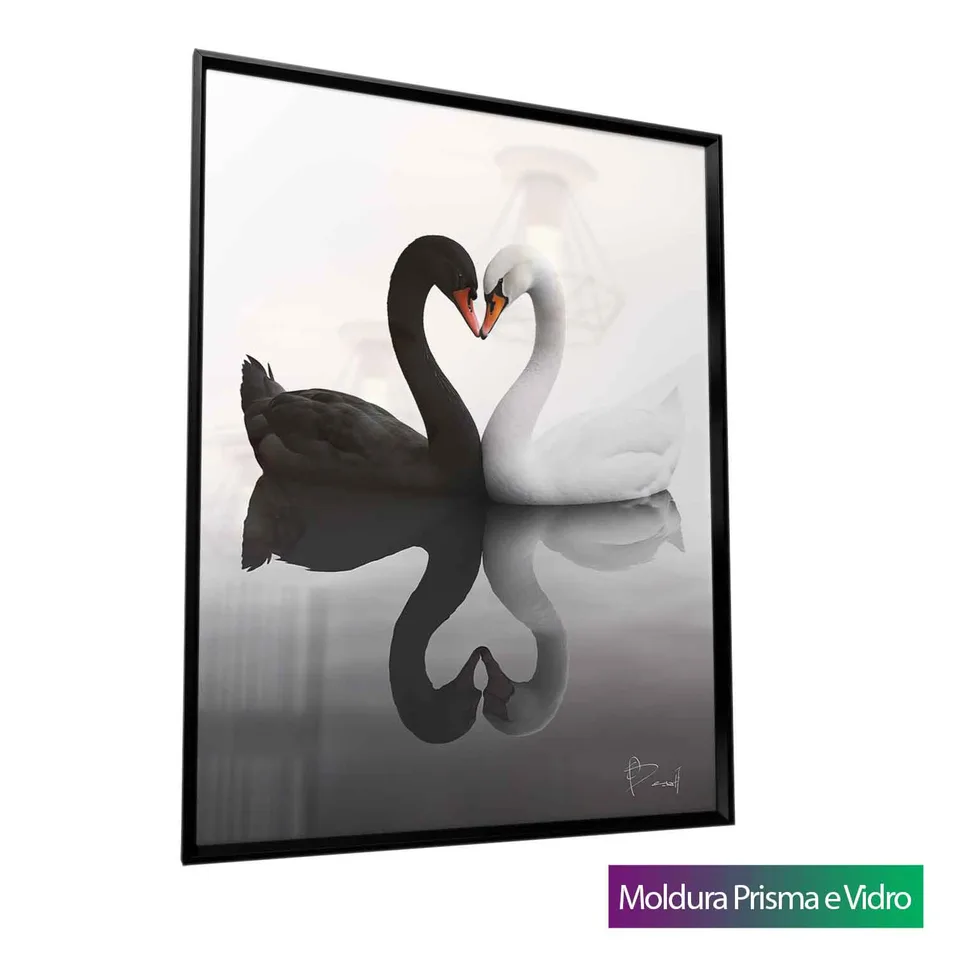 Quadro Cisnes Afetuosos — foto 13