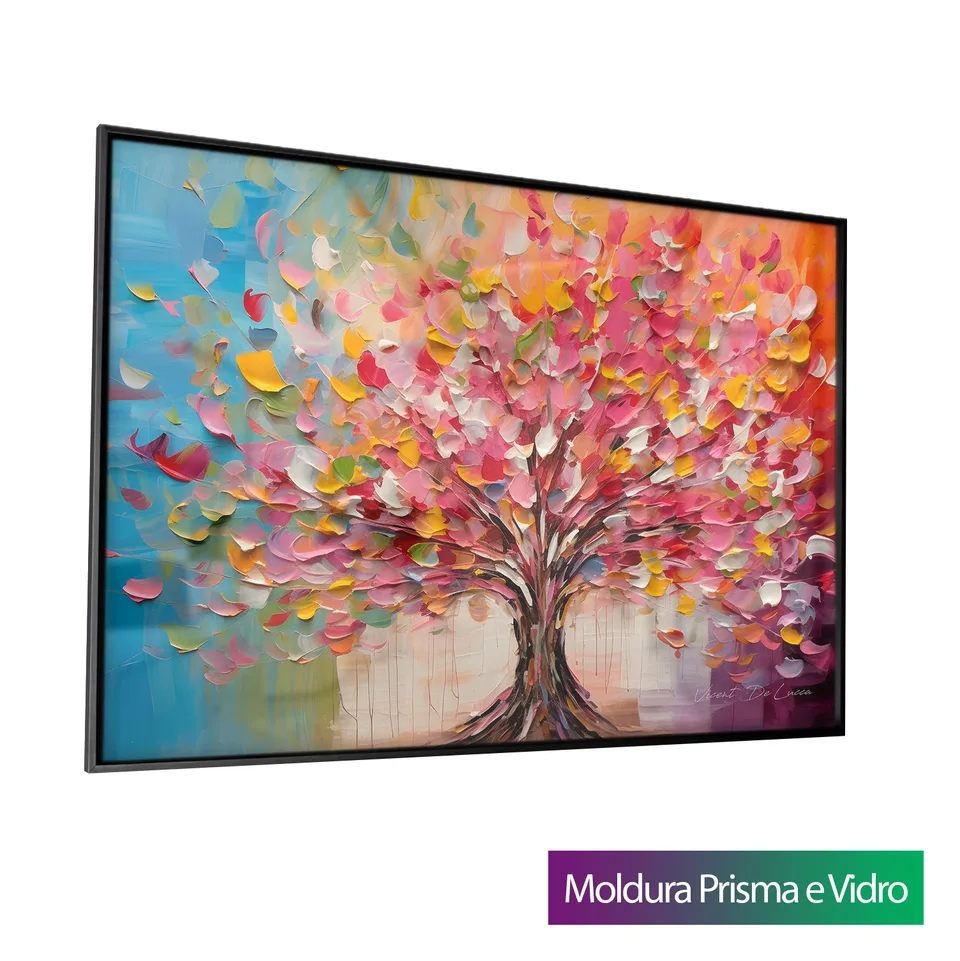 Quadro Árvore Explosão de Cores