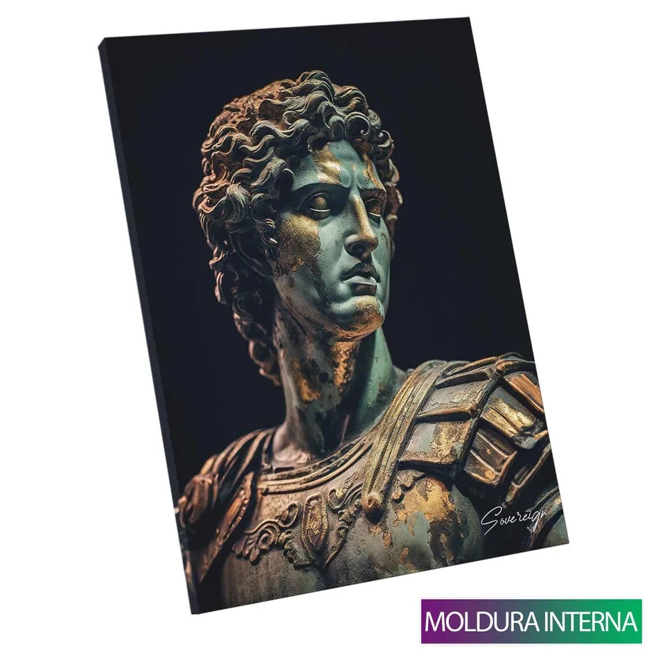 Quadro Alexandre, O Grande com moldura interna