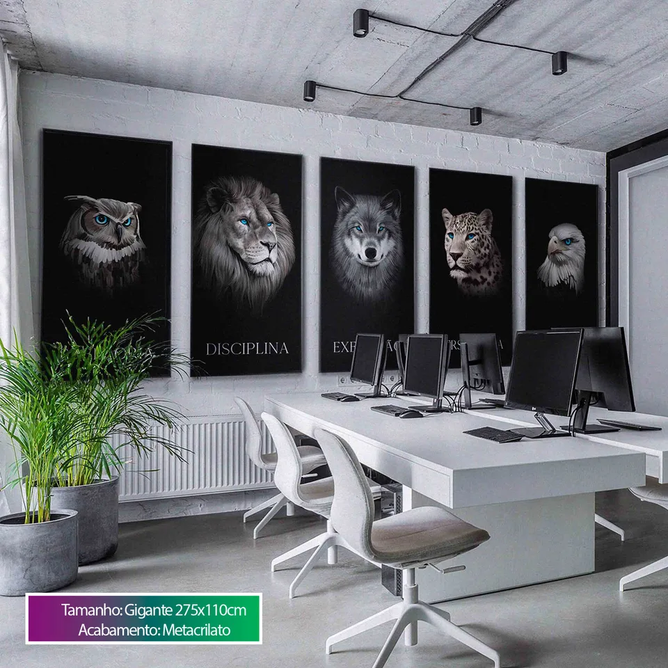 Quadro Arquétipo 5 Peças Iguais, de Benoit — foto 5