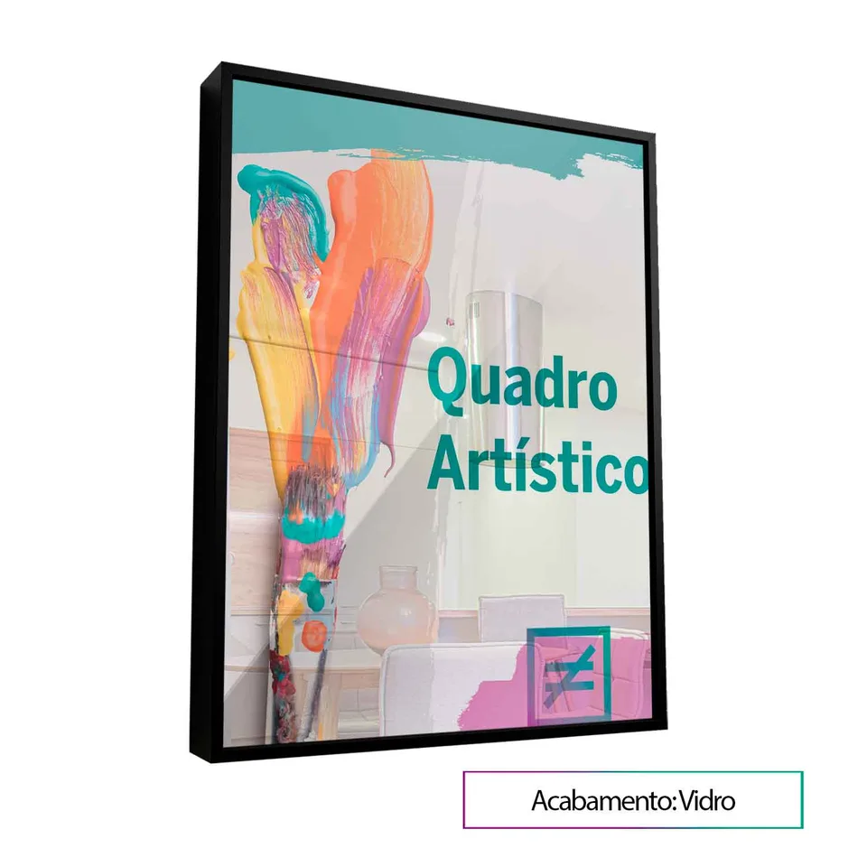 Quadro Artístico com moldura Prisma e vidro (foto 11)