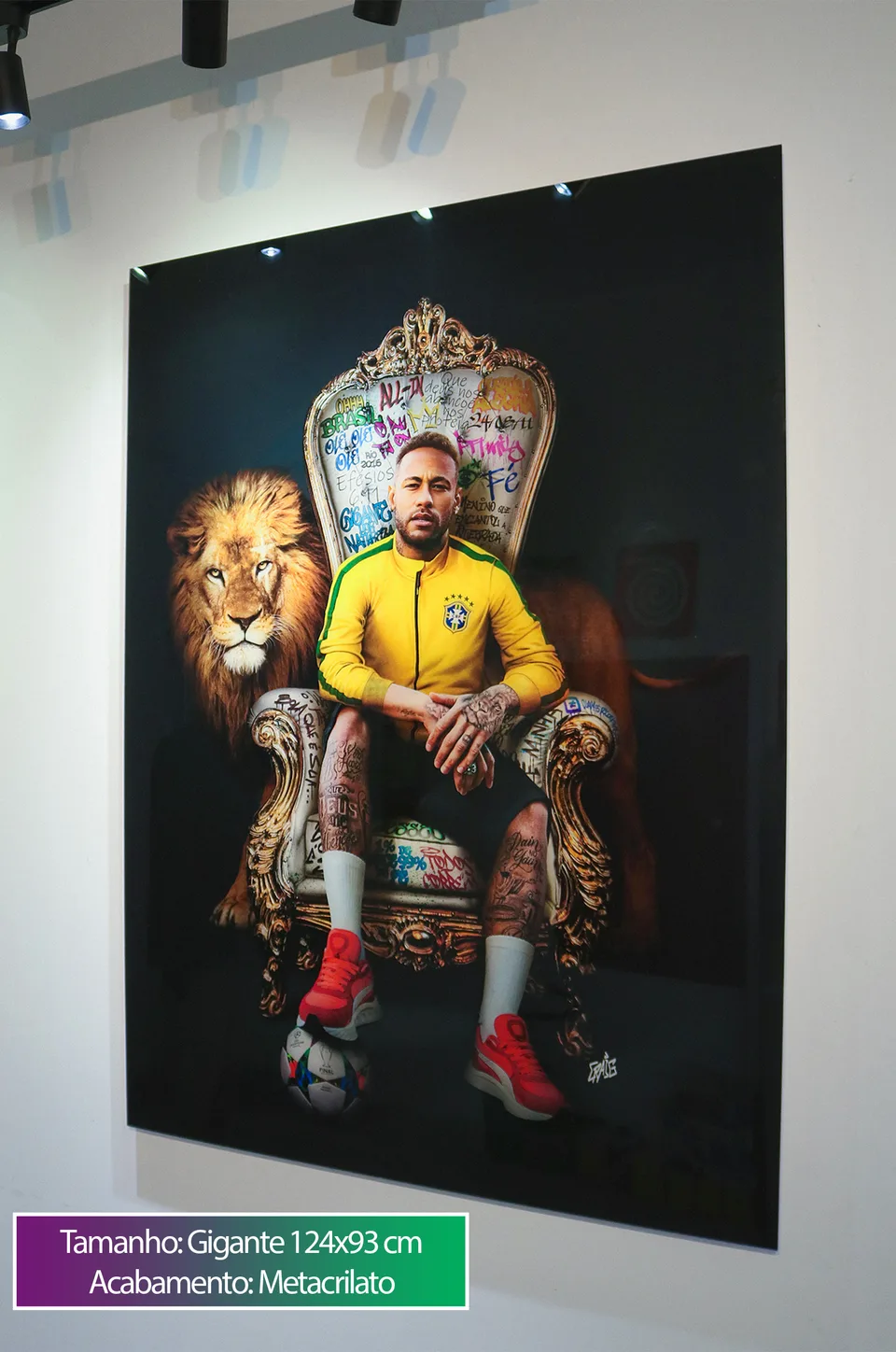 Masterpiece Trono - Quadro Neymar, de CRAIG — foto 2