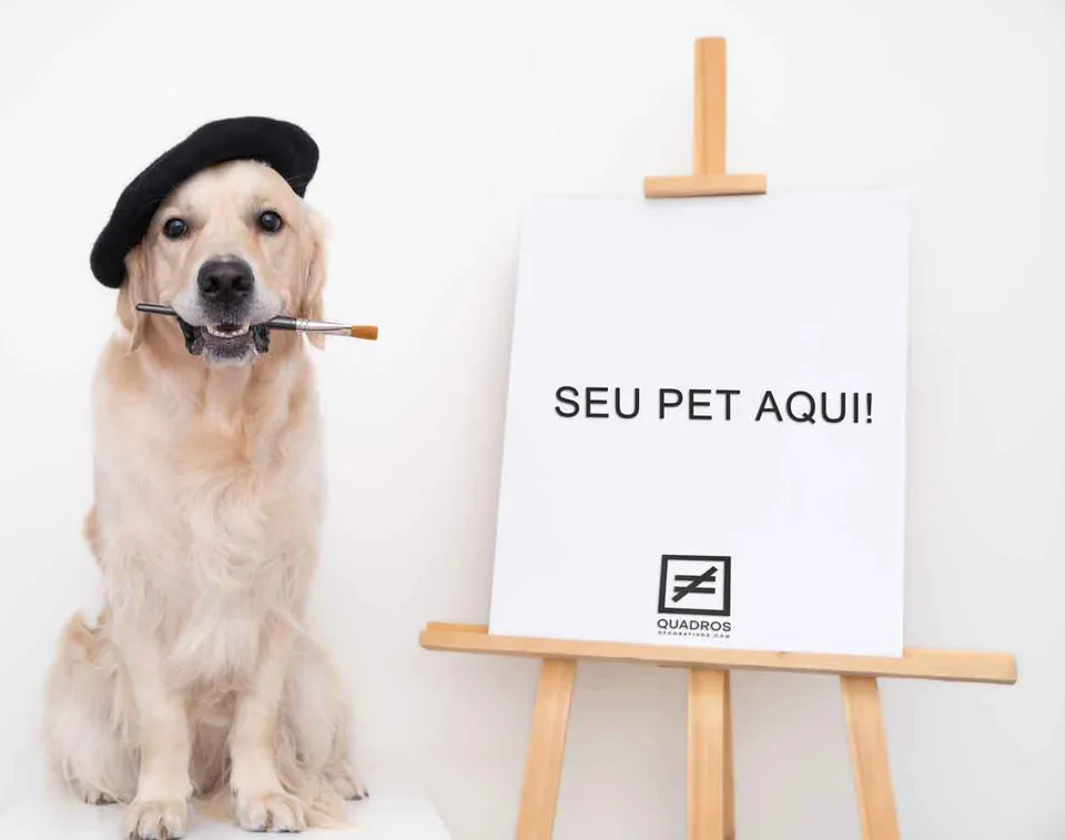 Masterpiece Pop Pet Art - Quadro Seu Animal