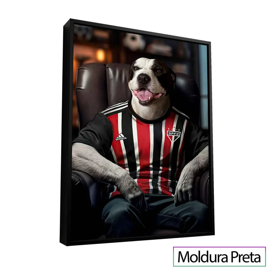 Masterpiece Pop Pet Art - Quadro Seu Animal com moldura de filete preta (foto 14)