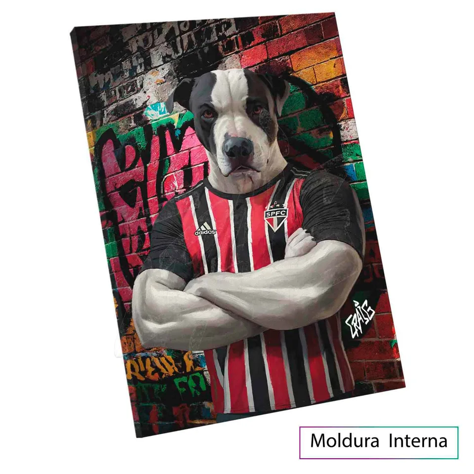 Masterpiece Pop Pet Art - Quadro Seu Animal com moldura interna