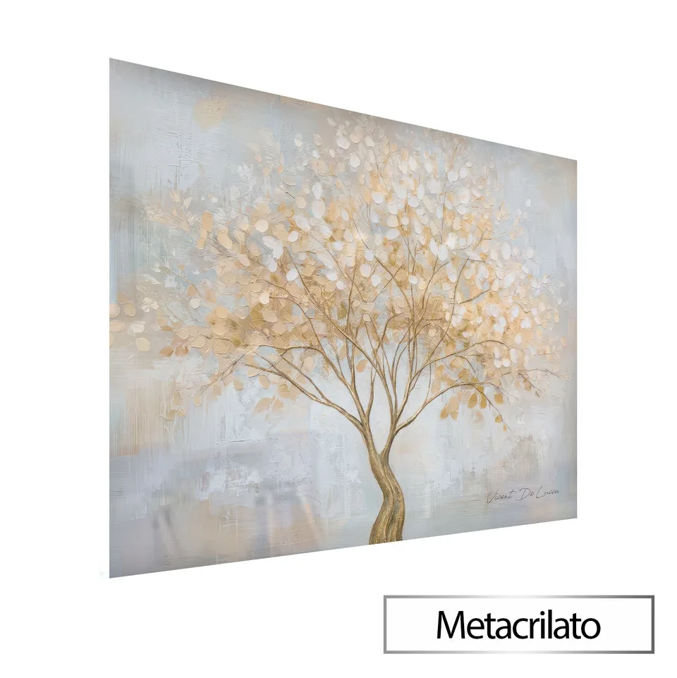 Quadro Árvore Calma - Coleção Abstrato Natural com acabamento em metacrilato
