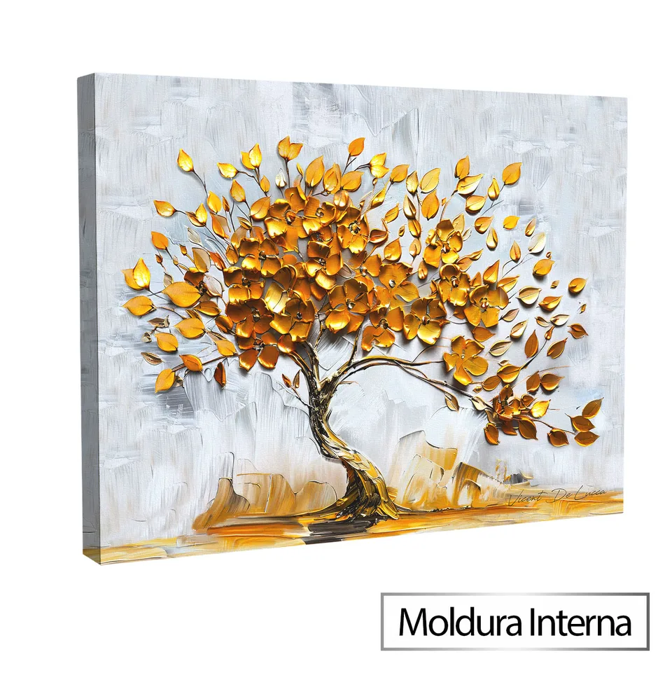 Quadro Árvore da Prosperidade com moldura interna