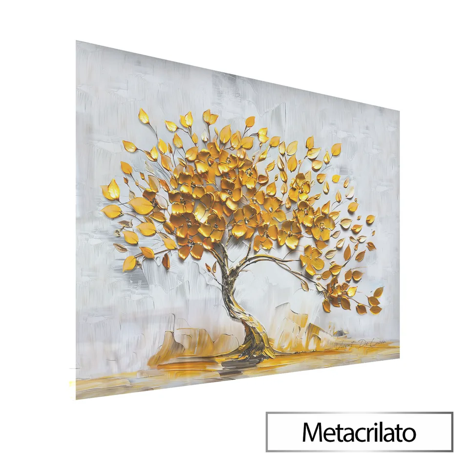 Quadro Árvore da Prosperidade com acabamento em metacrilato
