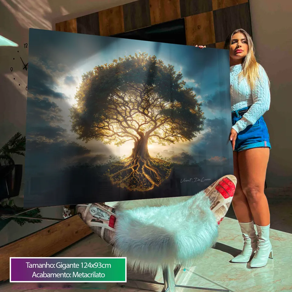 Quadro Árvore da Vida Abençoada, de Vicent de Lucca — foto 3