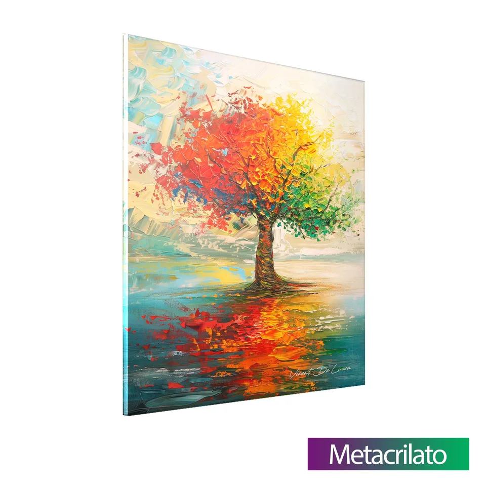 Quadro Árvore do Lago com acabamento em metacrilato