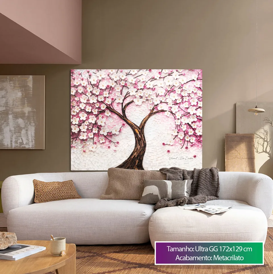 Quadro Árvore Encanto Floral, de Vicent de Lucca — foto 5