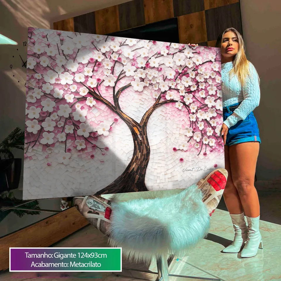 Quadro Árvore Encanto Floral, de Vicent de Lucca — foto 6