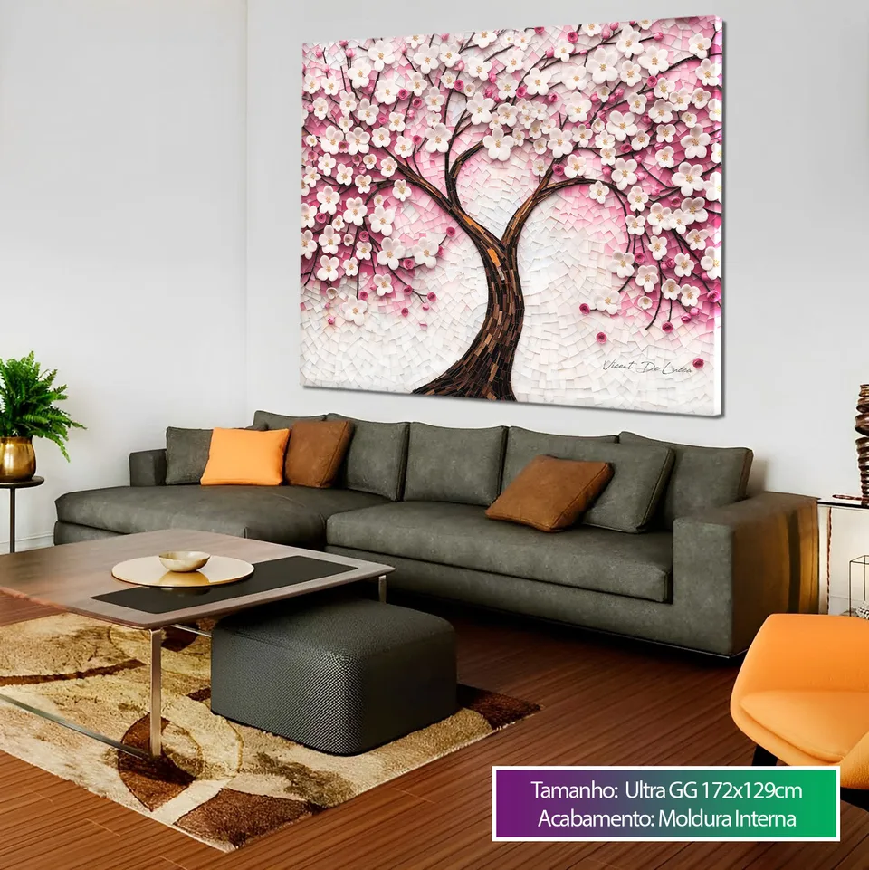 Quadro Árvore Encanto Floral, de Vicent de Lucca — foto 7