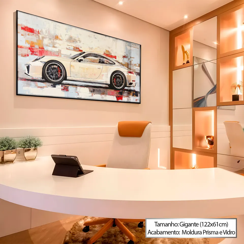 7092 Quadro Porsche Marfim (17)
