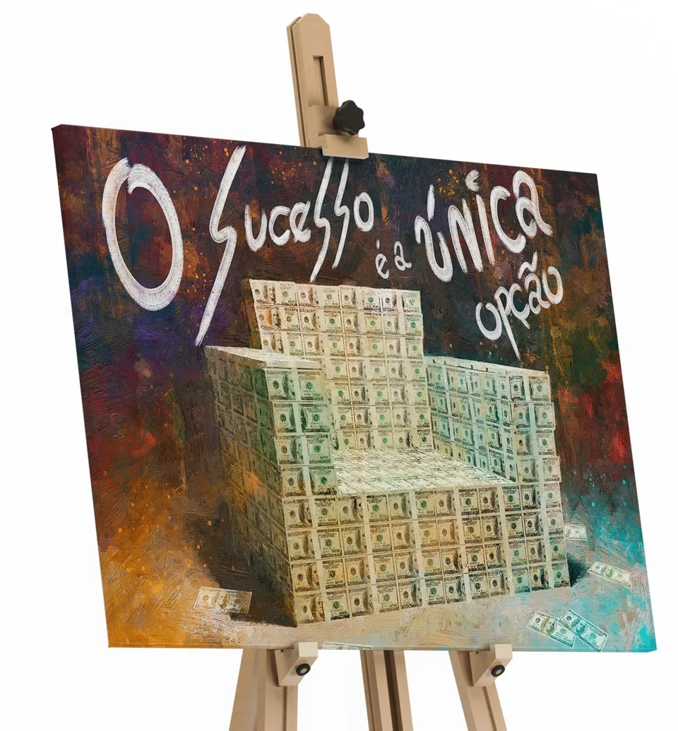 Quadro O Sucesso é a Única Opção em tela