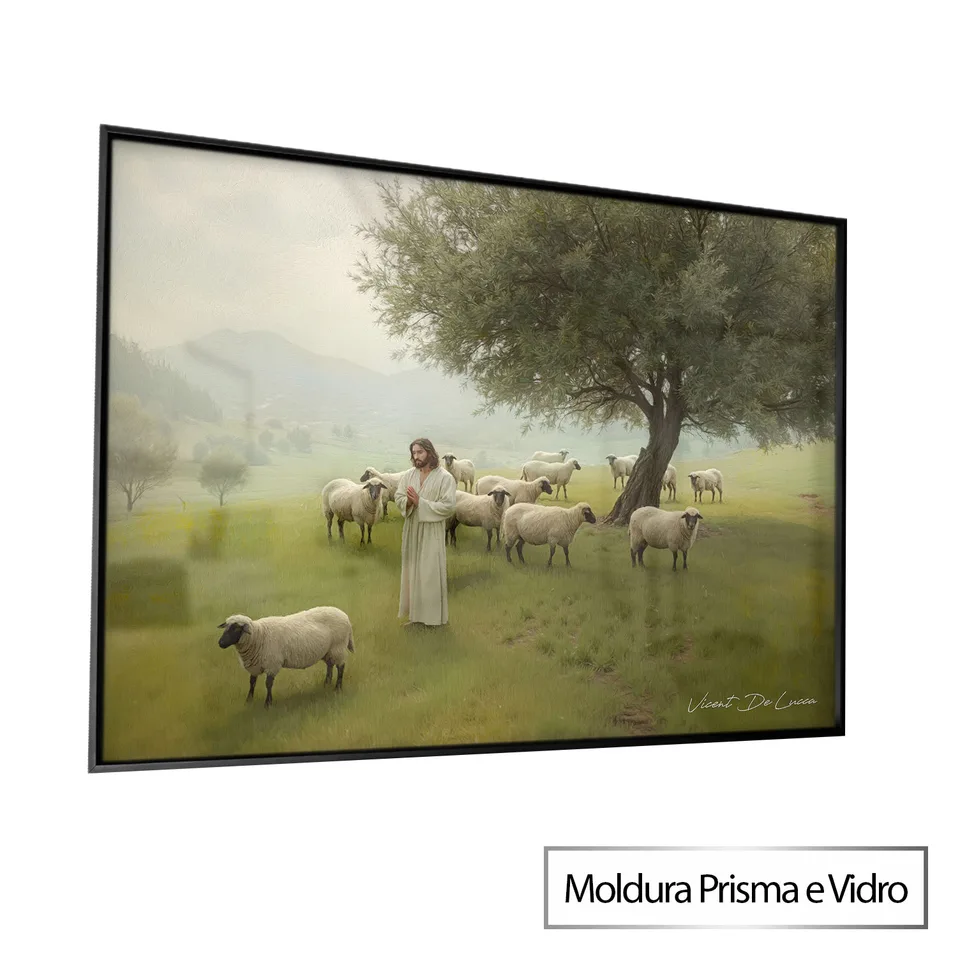 7105 Quadro Jesus e o Rebanho Sagrado (3)