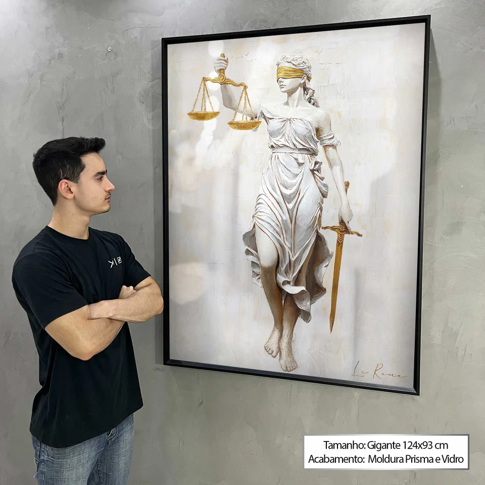 7056 Quadro Deusa da Justiça ClairArt ORIGINAL (10)