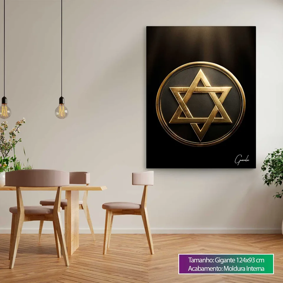 8900 Quadro Medalhão Estrela de Davi (3)