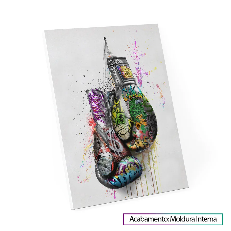 Quadro Luva de Boxe Grafite CRAIG
