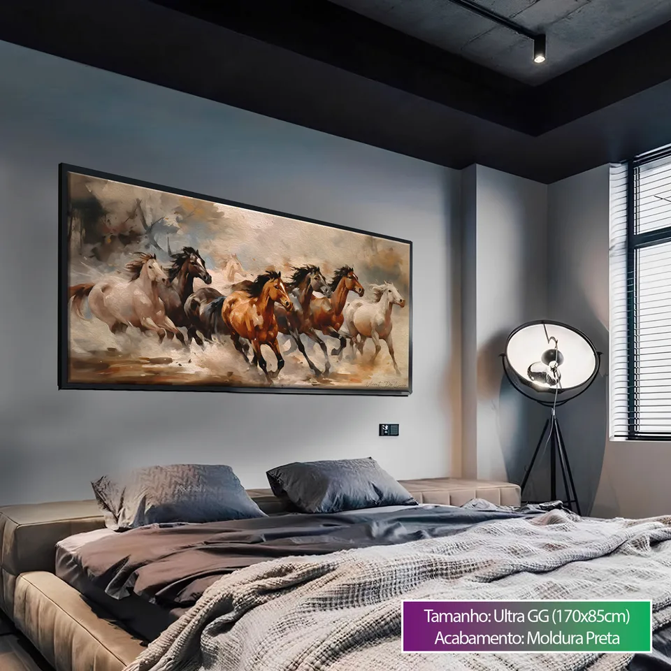 Quadro decorativo Cavalos Selvagens