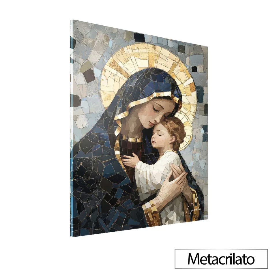 Quadro Maria e Jesus Mosaico — foto 13