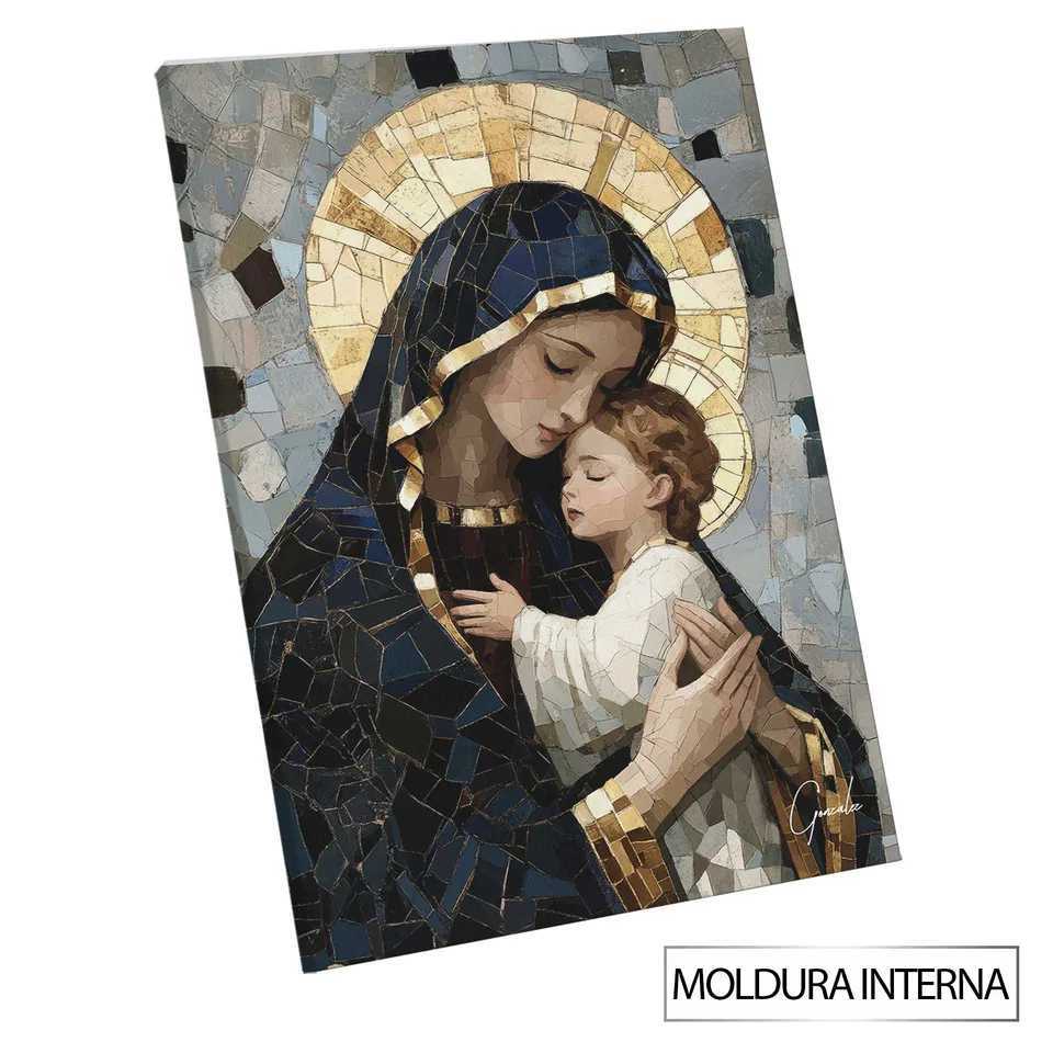 Quadro Maria e Jesus Mosaico — foto 10