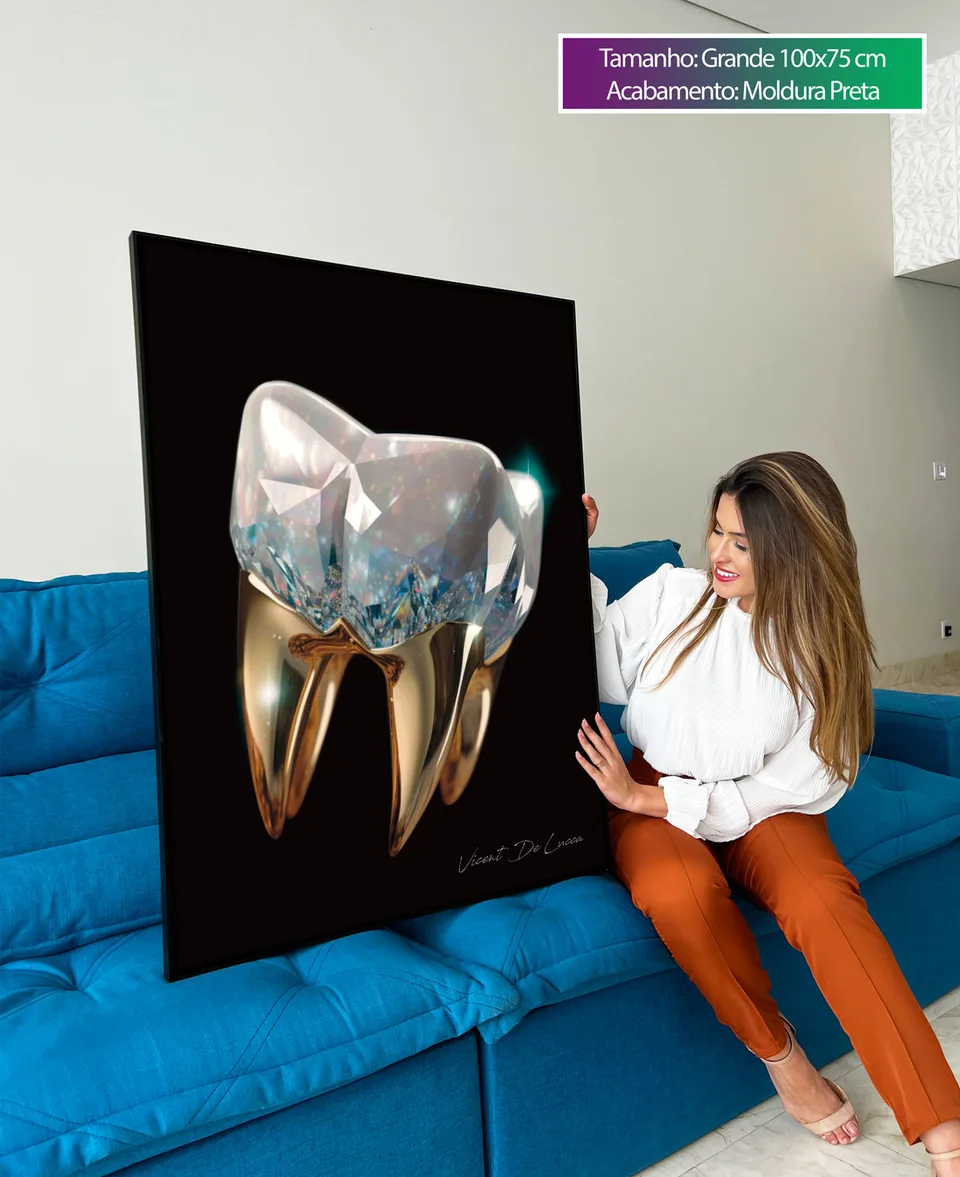 Quadro decorativo Dente de Diamante