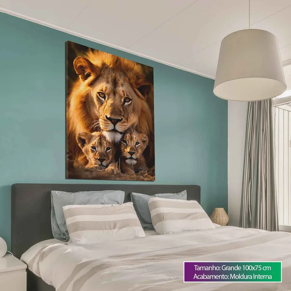 Quadro Proteção Paterna do Leão — foto 12
