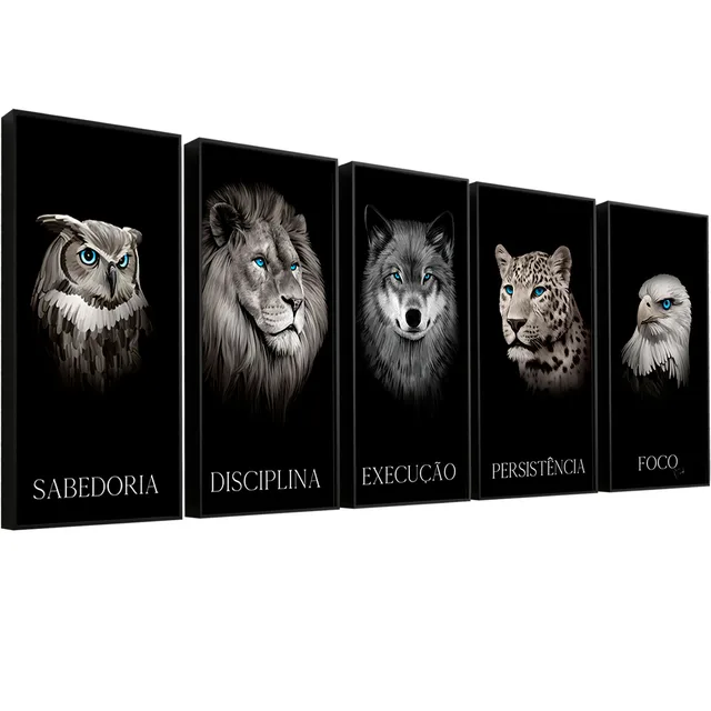 Quadro Arquétipo 5 Peças Iguais - Sem categoria | QuadrosDecorativos.com