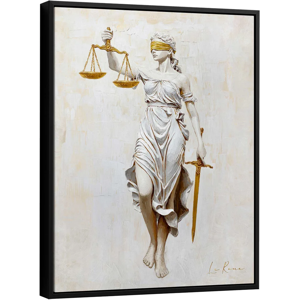 Quadro Deusa da Justiça ClairArt - Escritório de Advocacia | QuadrosDecorativos.com