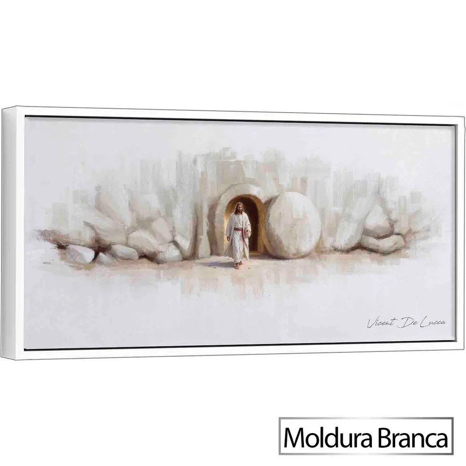 Quadro O Renascimento de Cristo - Coleção minimalista