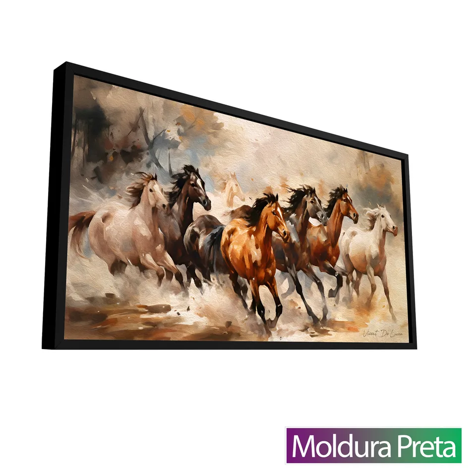 Quadro decorativo Cavalos Selvagens