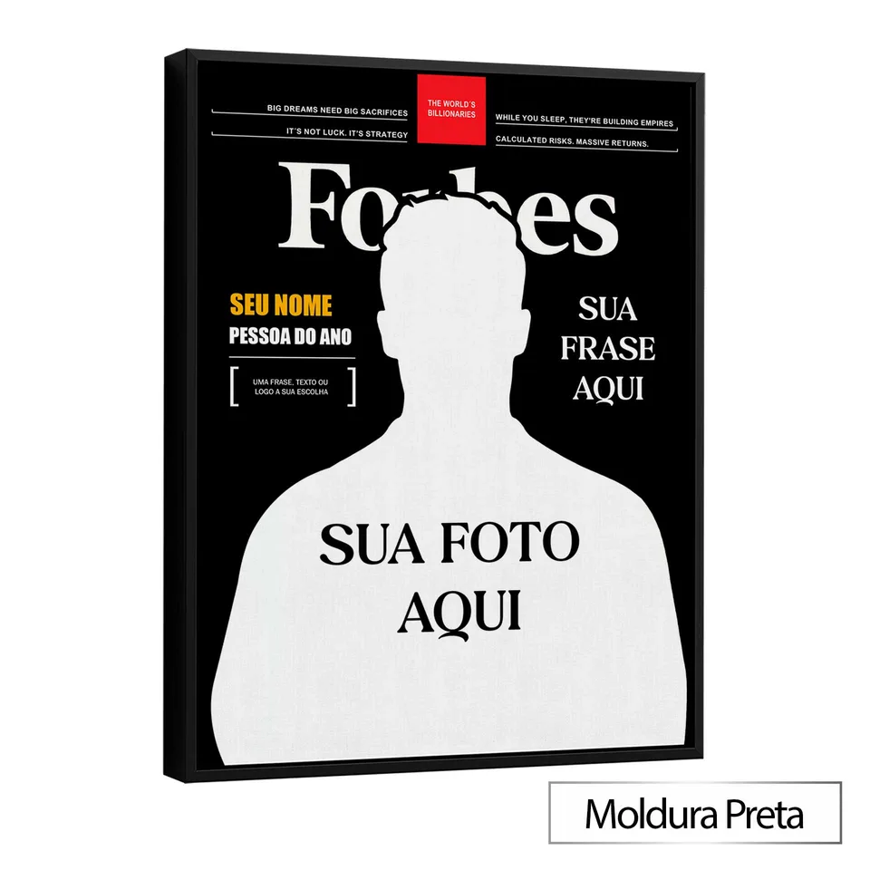 Quadro Capa Forbes Personalizado