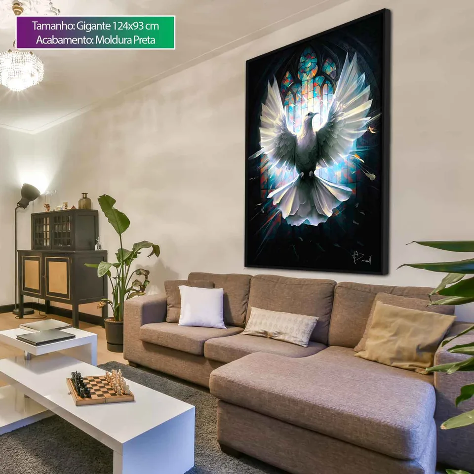 Quadro decorativo Pomba Sagrada
