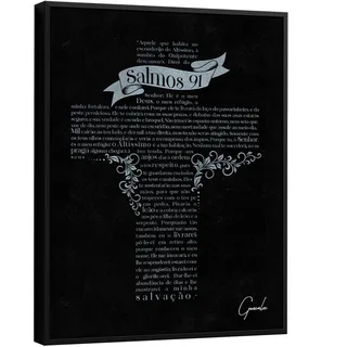 Quadro Salmos 91 - Quadros para Quarto de Solteiro | QuadrosDecorativos.com