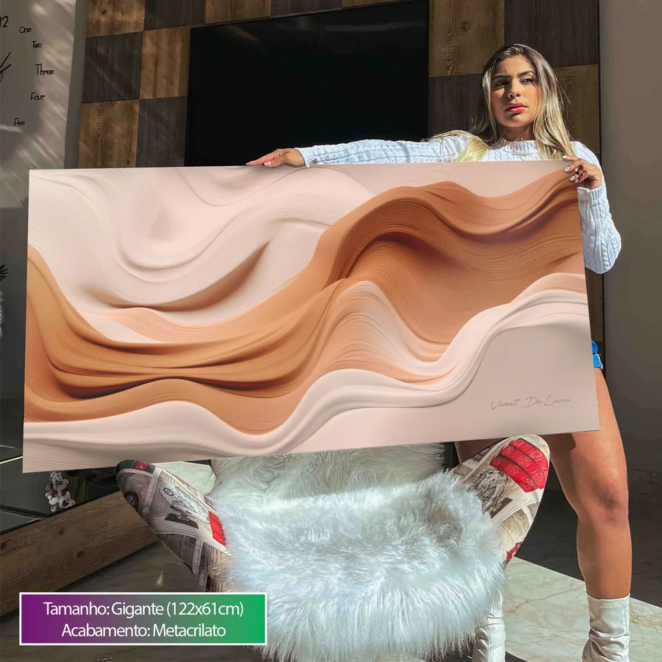 Quadro Boho Ondas Suaves