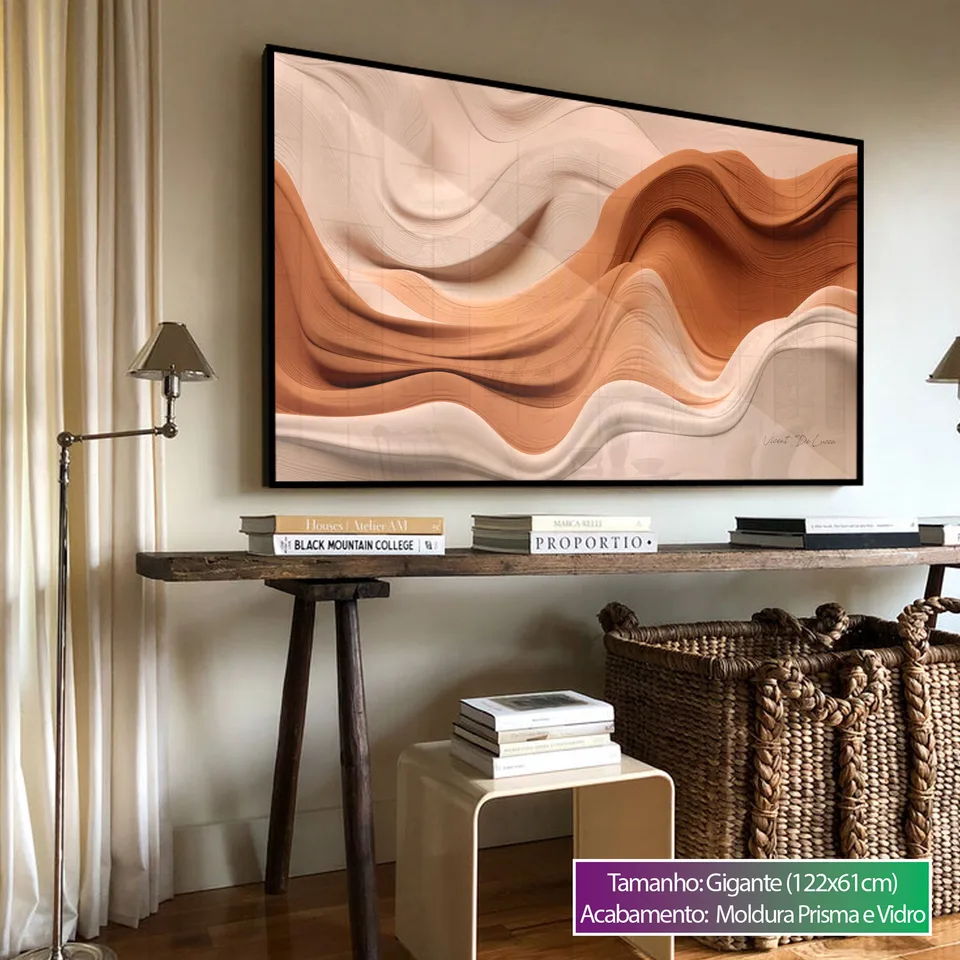 Quadro Boho Ondas Suaves