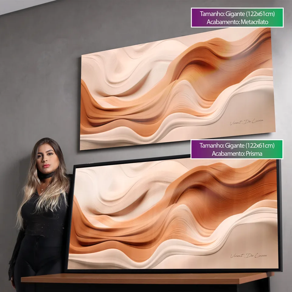 Quadro Boho Ondas Suaves
