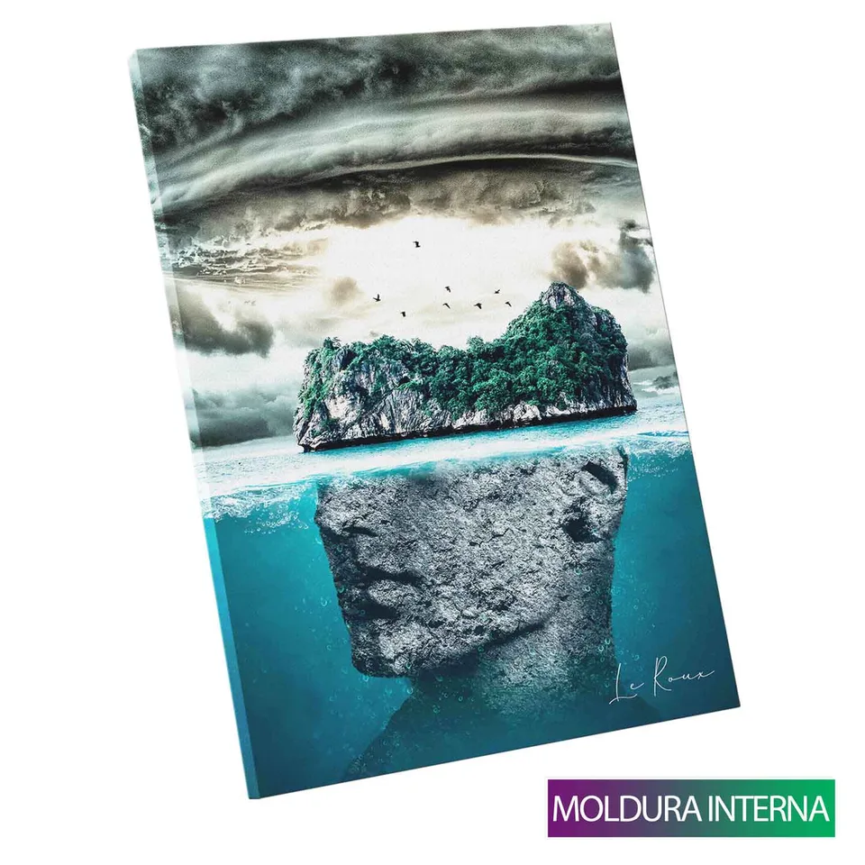 Quadro Brainstorming A Tempestade de Ideias com moldura interna