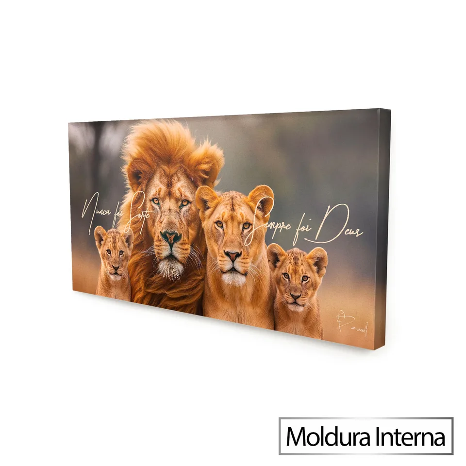 Quadro Nunca Foi Sorte, Sempre Foi Deus - Família