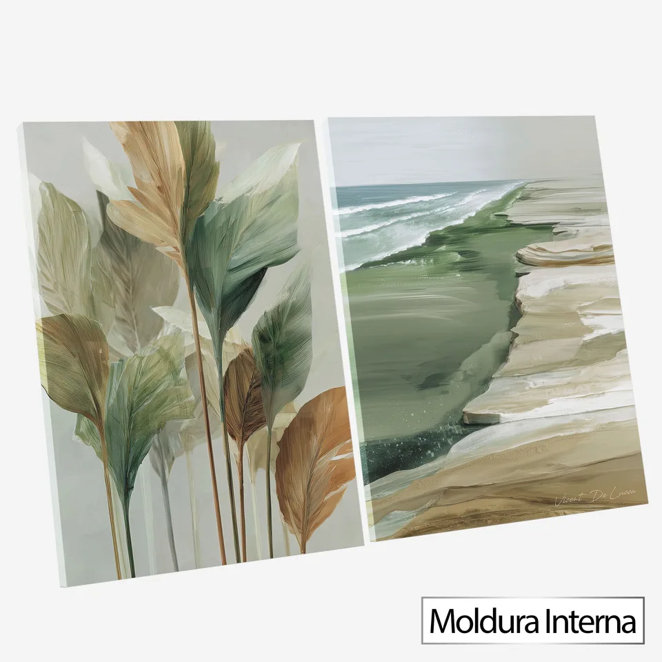 Quadro Refúgio Natural 2 Peças