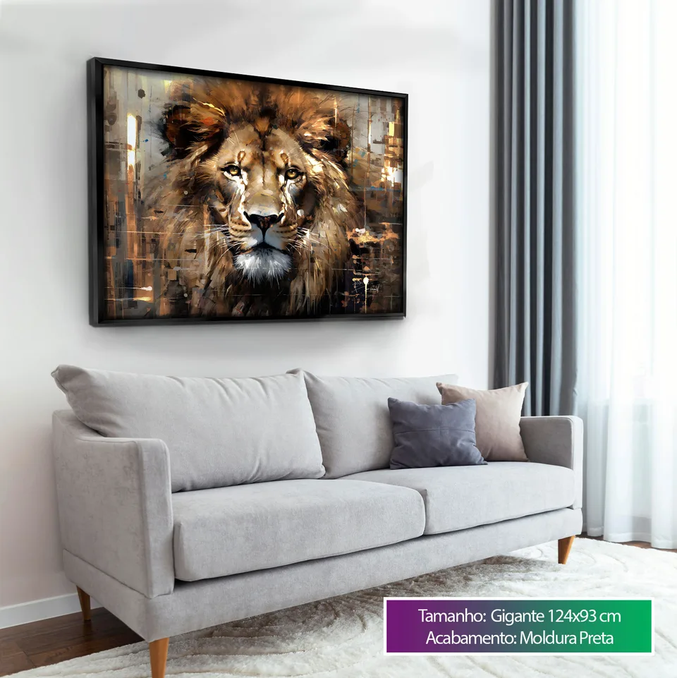 Quadro Leão Strati D'Arte — foto 9